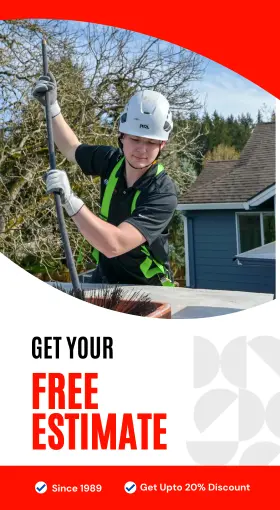 Banner offering a free estimate for chimney sweep services in Portland Banner offering a free estimate for chimney sweep services in Portland