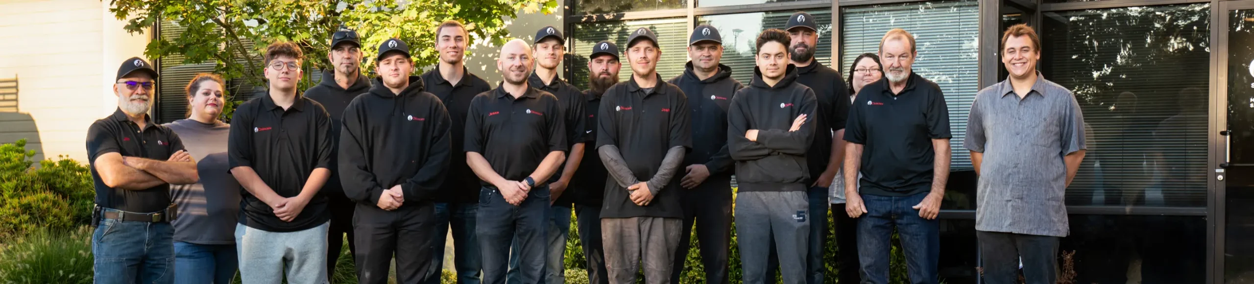 Header image featuring skilled craftsmen performing masonry repair in Portland