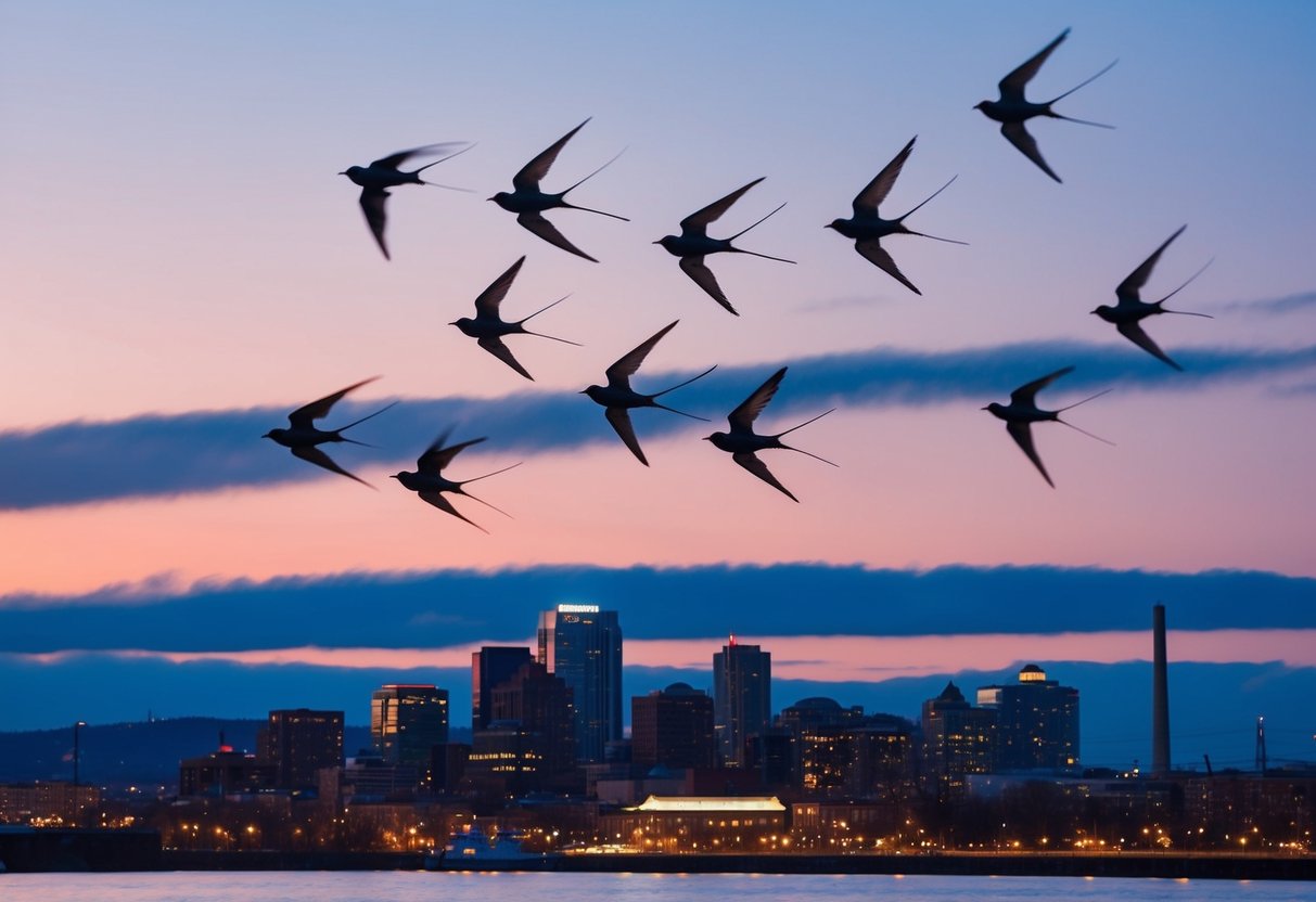 Portland Chimney Swifts- Annual Migration Spectacle Begins